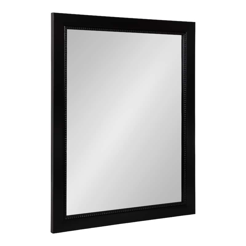 Kate and Laurel Monetta Rectangle Bathrom Wall Mirror - 22x28 - Black