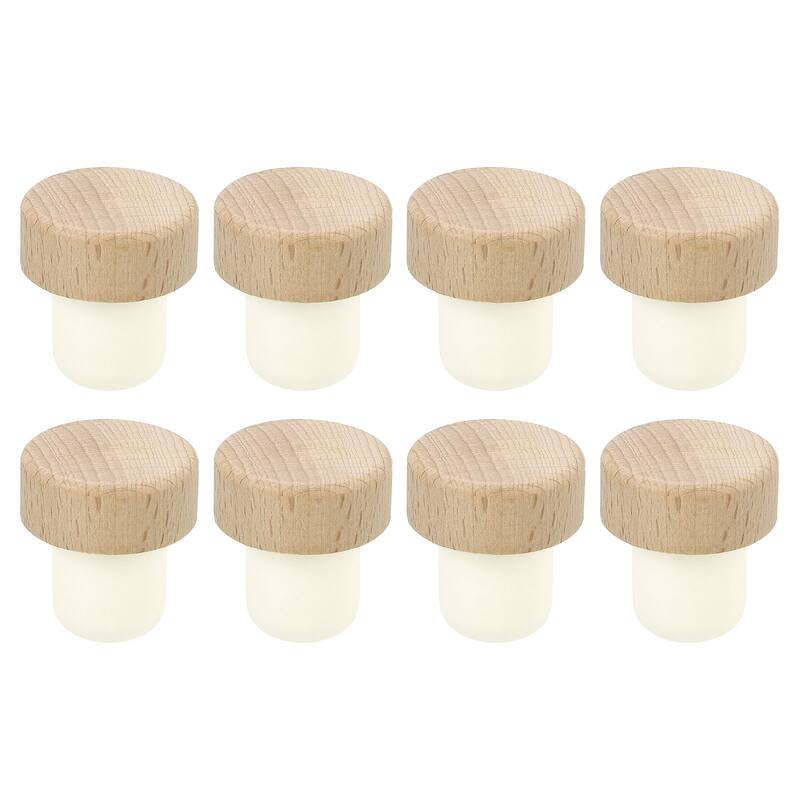T-shaped Stoppers, 0.75" Cork Wine Stopper Bottle Rubber Corks
