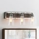 preview thumbnail 1 of 13, Carbon Loft Antique Bathroom Vanity Silver Linear Wall Sconce