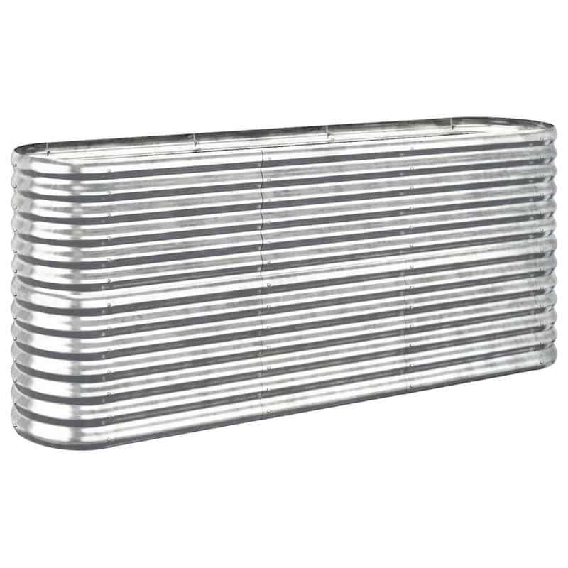 vidaXL Garden Raised Bed Patio Outdoor Raised Planter Box Powder-coated Steel