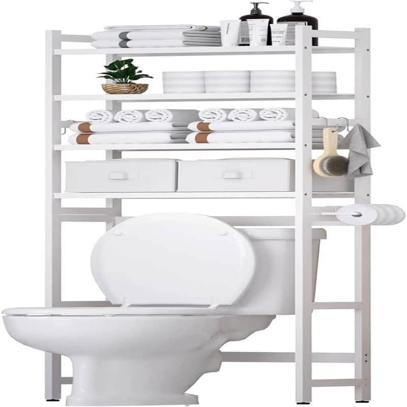 Over The Toilet Storage - 9.17"D x 23.23"W x 65.35"H
