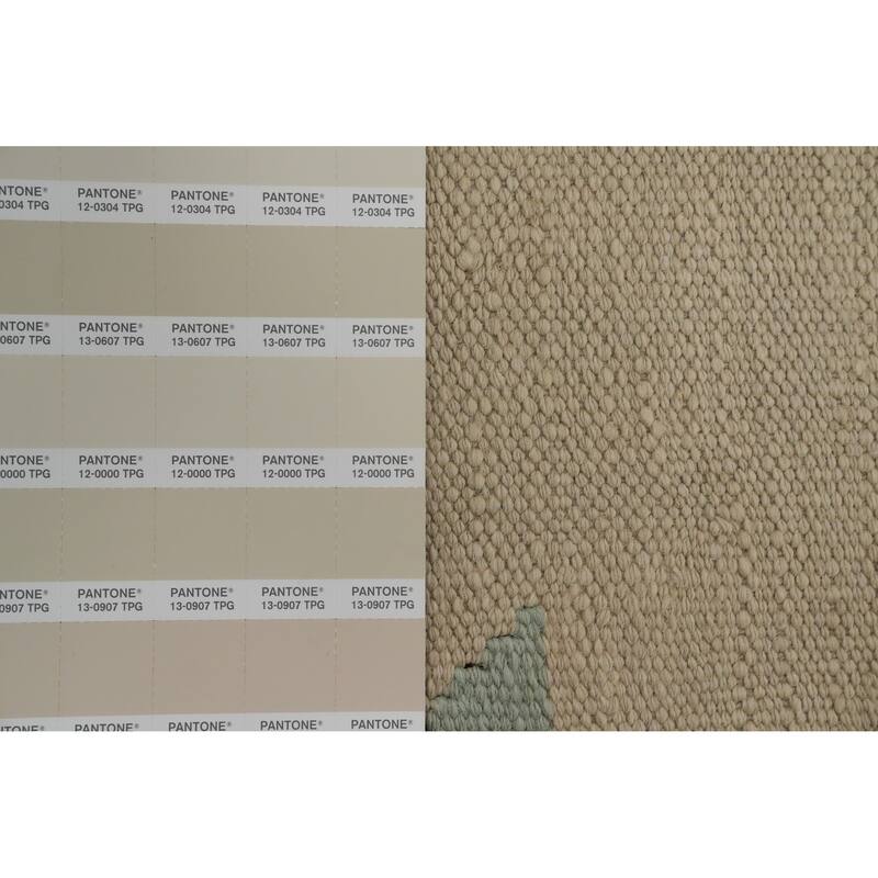 Hand Woven Oriental 100% Wool Carpet Southwestern Tribal Beige & Ivories Kilim Area Rug - 7' 10'' X 4' 8''
