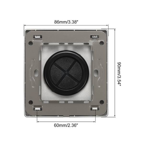 Grommet Wall Plate PC Wall Panel with 1.5 Inch Rubber Cable Through