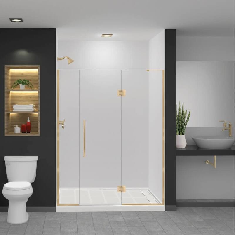 Transolid EHTF62267610C-T Elizabeth 76" High x 62" Wide Hinged Semi - Champagne Bronze