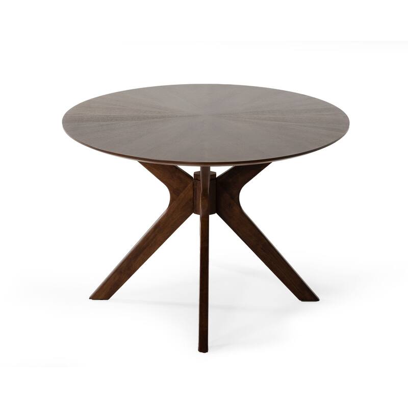 Modrest Prospect Modern Oval Walnut Dining Table