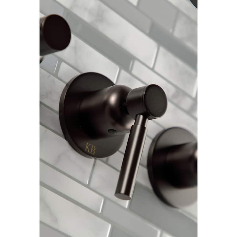 Kingston Brass Concord Three-Handle Tub and Shower Faucet