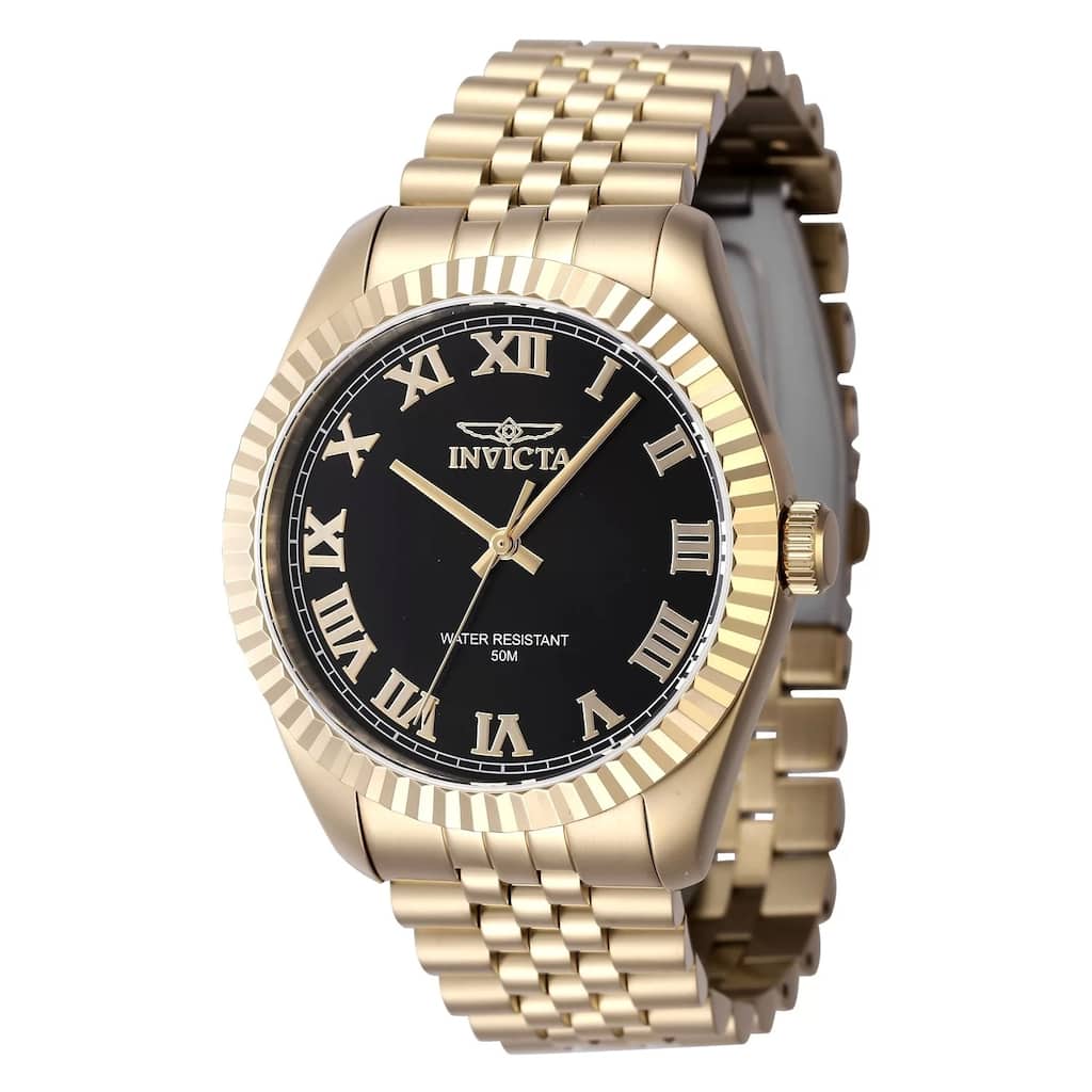 Invicta Men's 47405 Specialty Quartz 3 Hand Black Dial Watch