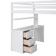 preview thumbnail 7 of 37, Muti-functional Full size Loft Bed with Drawers,Desk,and Wardrobe,Solid Construction