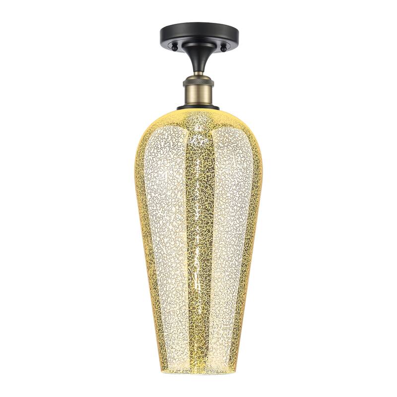 Innovations Lighting 516-1C-20-8 Chelsea Semi-Flush Chelsea 8" Wide - Black Antique Brass / Mercury