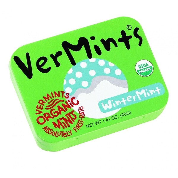 VerMints Breath Mints - All Natural - WinterMint - 1.41 oz - Case of 6