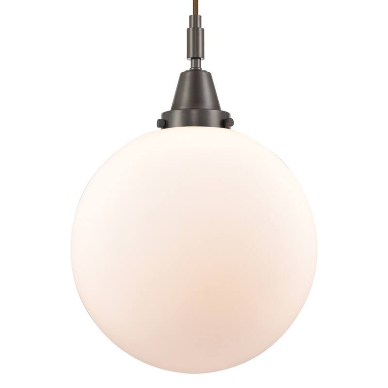Innovations Lighting 447-1P-G201-12 Beacon 12" Wide Pendant with Matte - Oil Rubbed Bronze