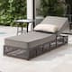 Option Brown Wicker Gray Cushion