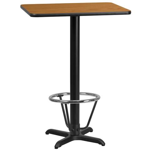 24'' x 30'' Rectangular Table Top with 22'' x 22'' Bar Height Table Base