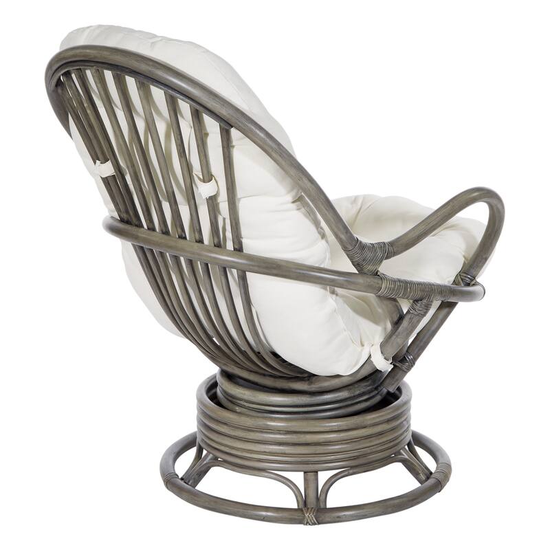 Rattan Swivel Rocker Chair