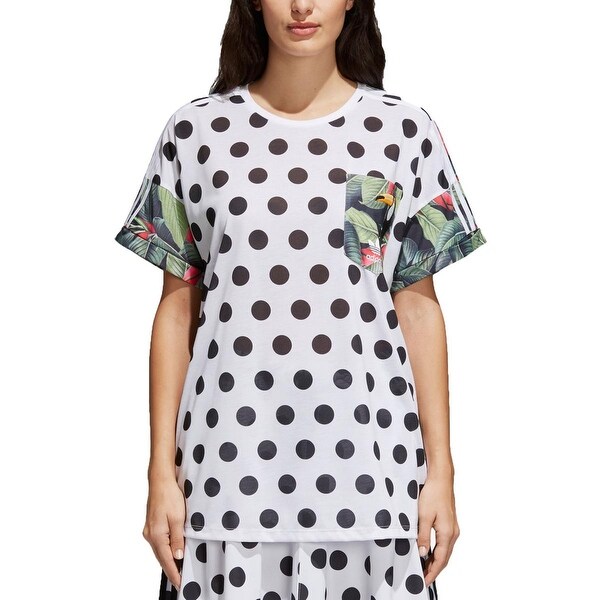 adidas polka dot t shirt