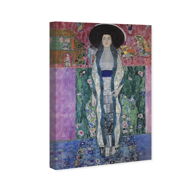 Wynwood Studio Canvas Fashion Gustav Klimt - Portrait of Adele Bloch Bauer II Purple and Violet Glam Wall Art Canvas Print