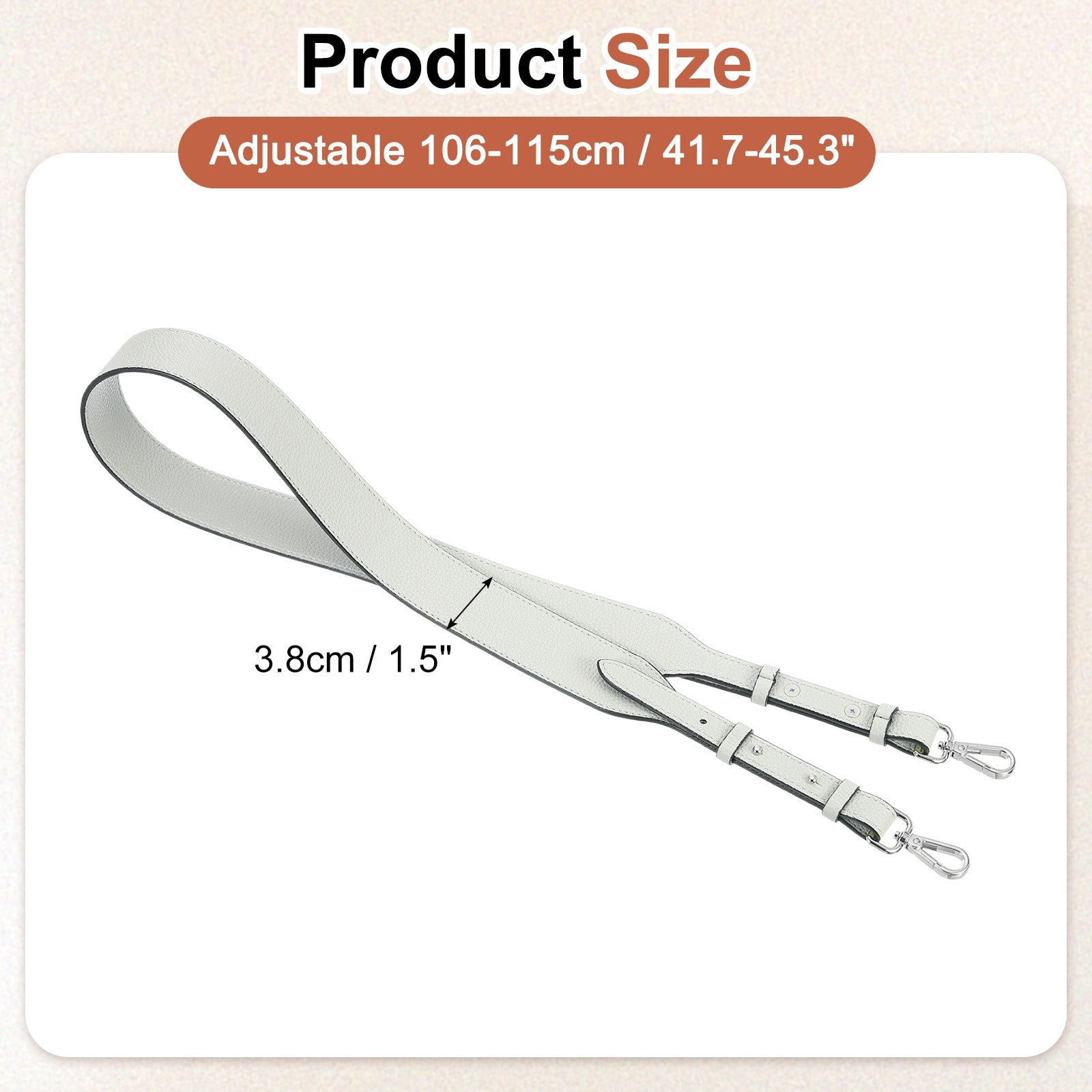 PU Leather Purse Strap, Adjustable Crossbody Replacement Straps for Handbags, Shoulder Bag