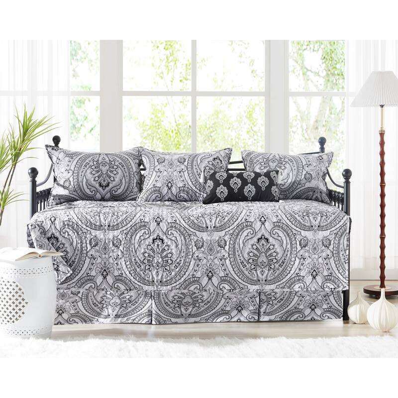 Pure Melody 6-piece Daybed Cover Set - Black