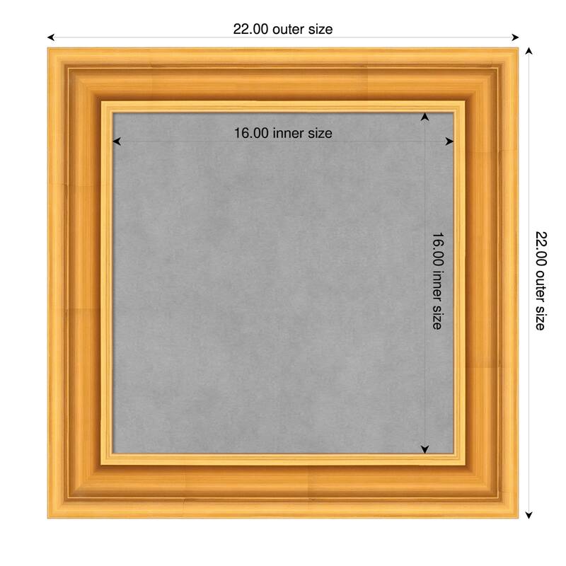 Amanti Art Sierra Black Brown Framed - 22 x 22 in - Sierra Gold