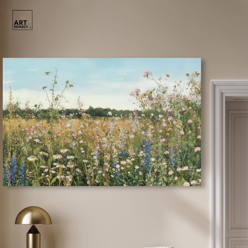 Glimmering Glade Garden II Canvas by Art Remedy, Gallery Wrapped