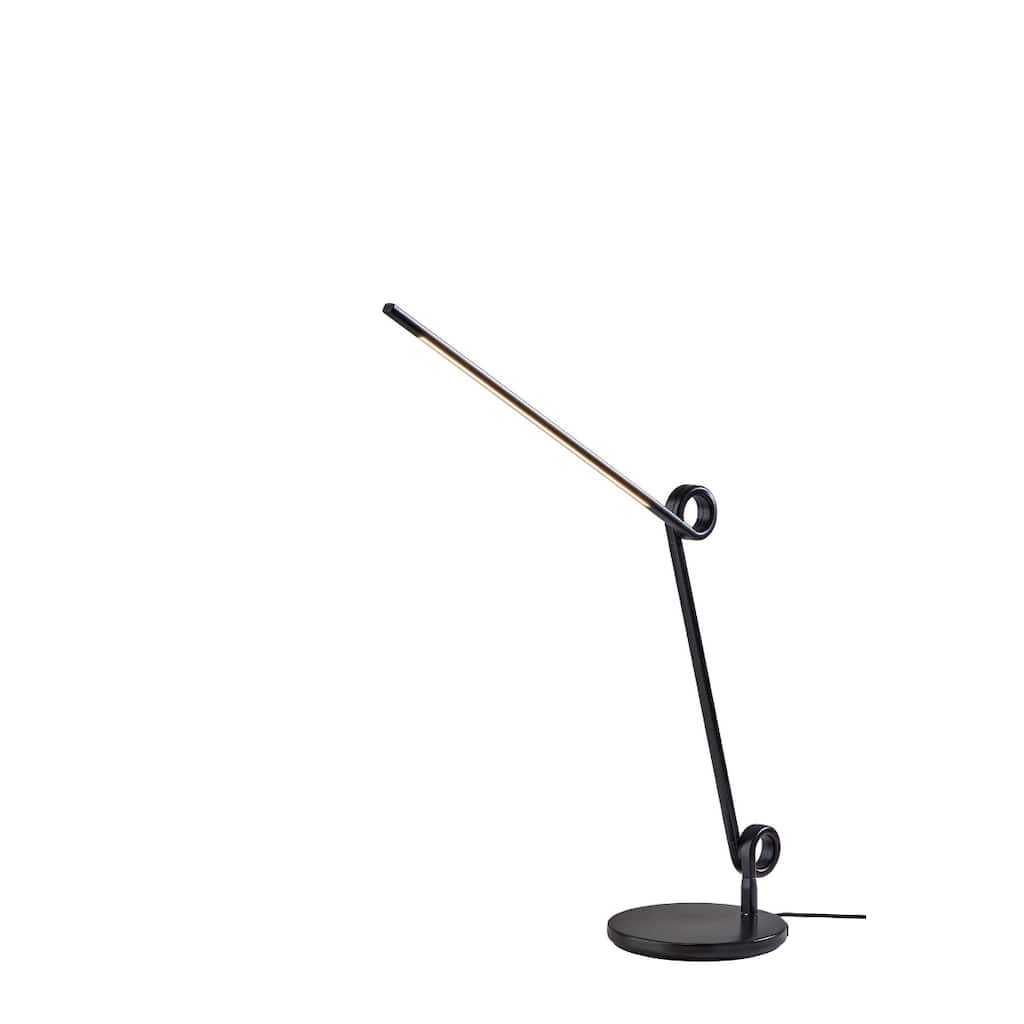Metal Desk Lamp with Integrated LED Touch Switch and USB Port - 2” x 7.87” x 35” (D x W x H)