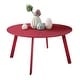 preview thumbnail 14 of 33, Clihome Weather Resistant Round Steel Patio Large Coffee Table