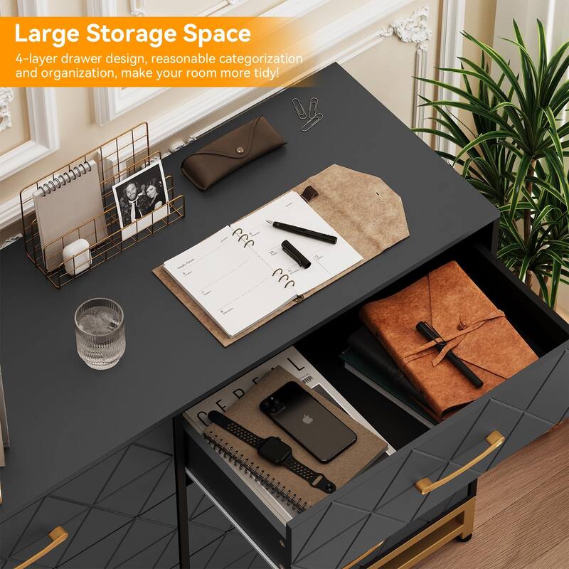 6/8 Drawer Dresser for Bedroom, Large Modern Storage Chest for Closet