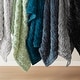preview thumbnail 8 of 13, Madison Park Solid Ruched Faux Fur 50x60" Ultra-Soft Reversible Throw