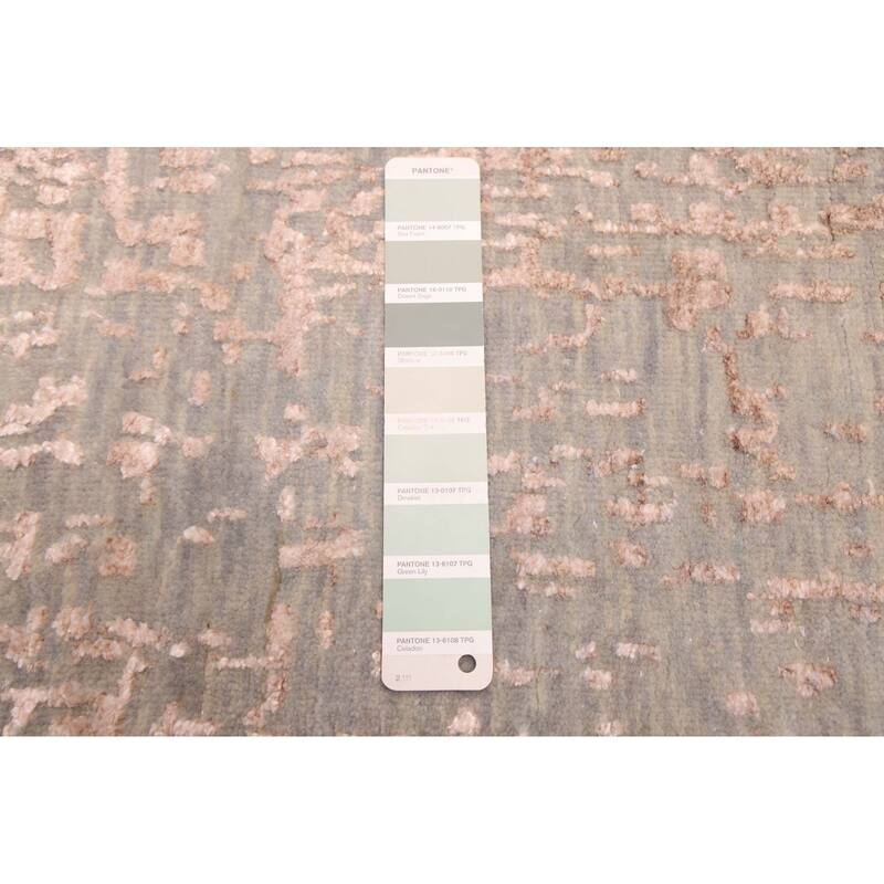 ECARPETGALLERY Hand-knotted Legacy Sage, Tan Silk, Wool Rug - 9'0 x 12'3