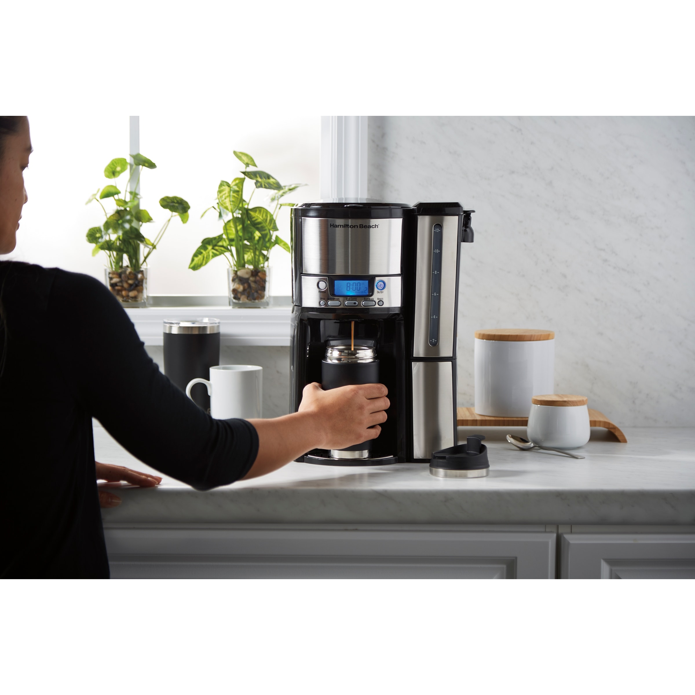 Hamilton Beach BrewStation 12-Cup Programable Dispensing Coffee Maker - Bed  Bath & Beyond - 7508178