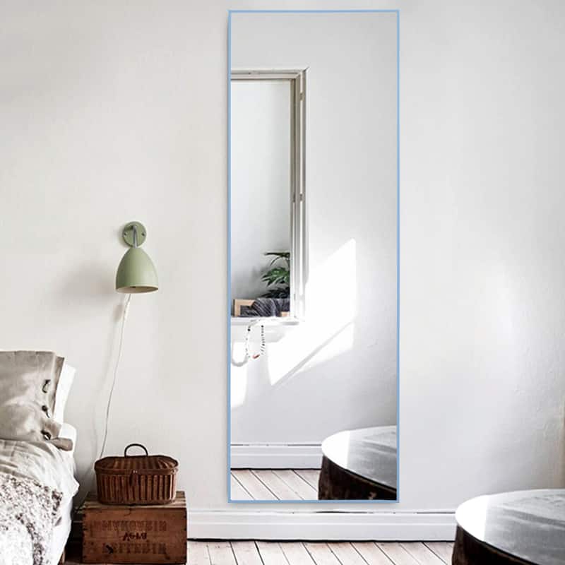 Dovelina Modern Full Length Floor Mirror - Freestanding Vanity Mirror for Bathroom or Living Space