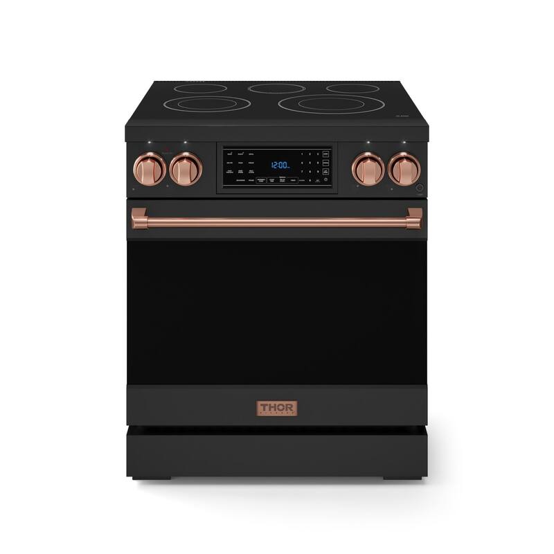 Thor Kitchen RSE30 Gordon Ramsay 4.5 Cu. Ft. Free Standing Electric - Matte Black / Rose Gold
