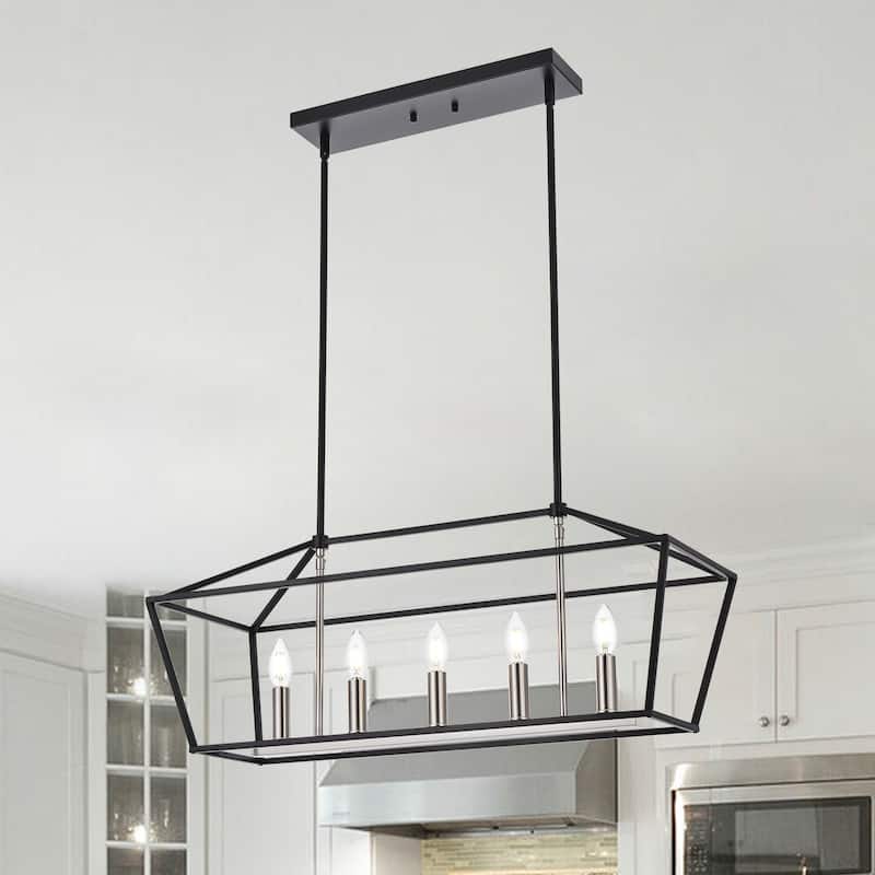 Modern Style Linear Island Pendant Light