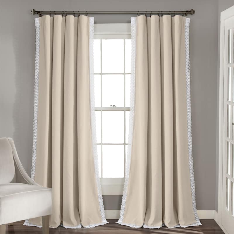 The Gray Barn Kind Koala Vintage Farmhouse Light Filtering Curtain Panel Pair