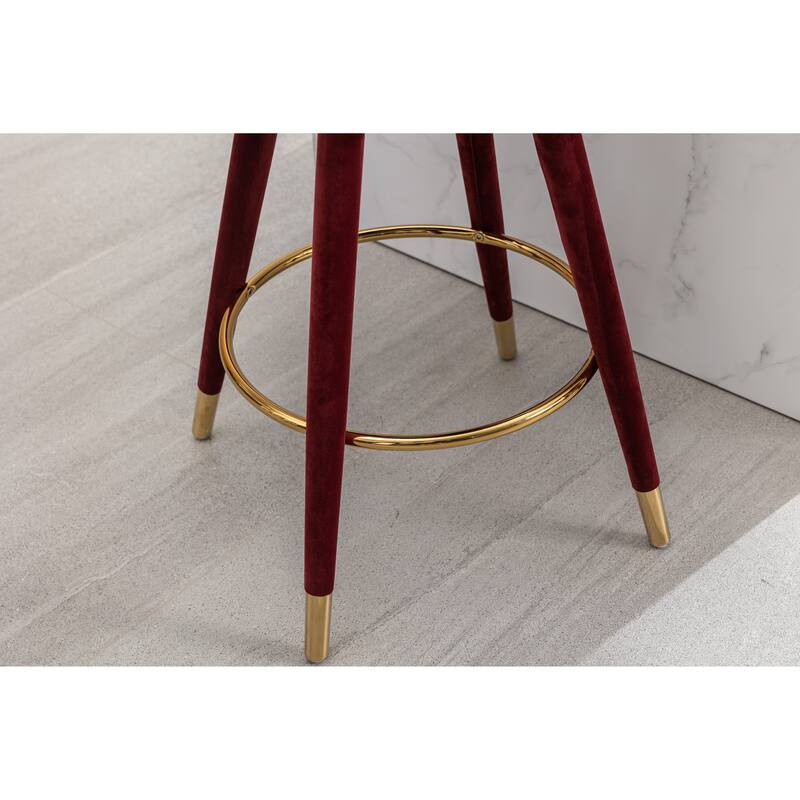 COOLMORE Counter Height Bar Stools Set of 2