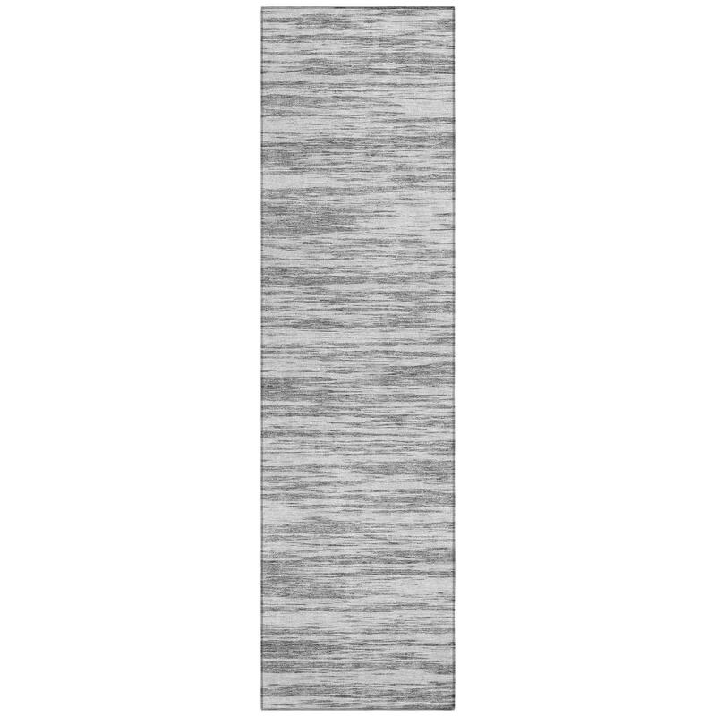 Machine Washable Indoor/ Outdoor Casual Ombre Chantille Rug