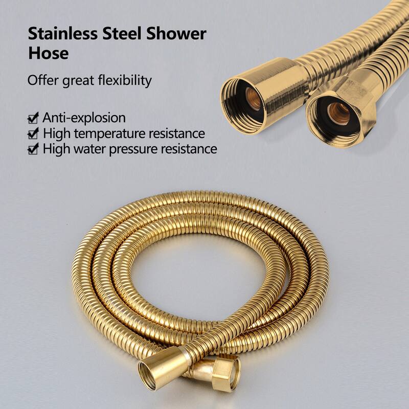 Topcraft Floor Mounted Bathtub Filler with Handheld Showerhead