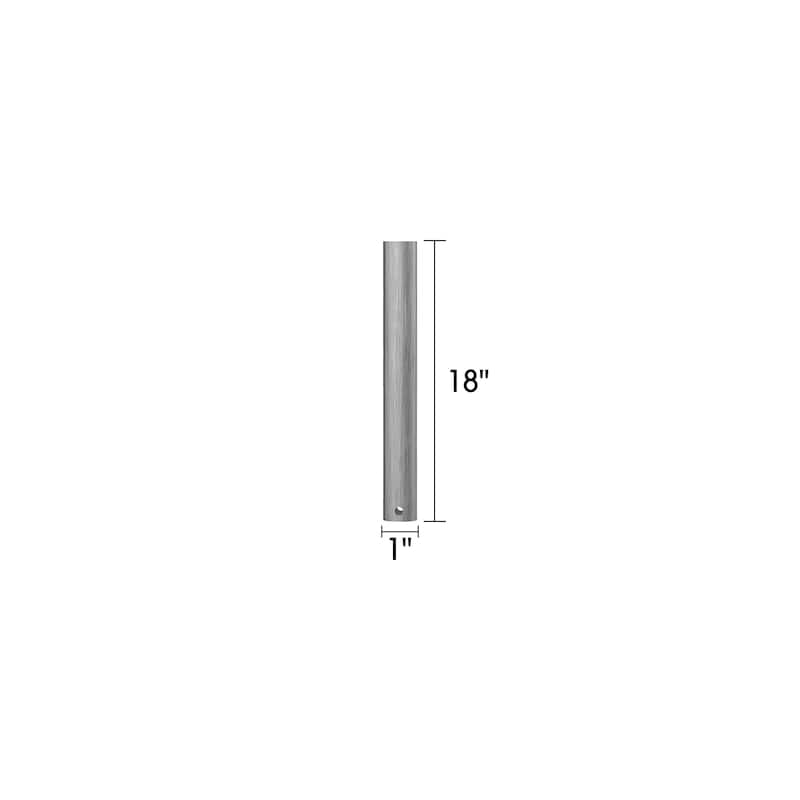 18"/ 24"/ 36"/ 48" Nickel Extension Downrod for Ceiling Fan