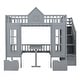 preview thumbnail 9 of 38, Full over Full Bunk Bed With Changeable Table,Conversation Desk