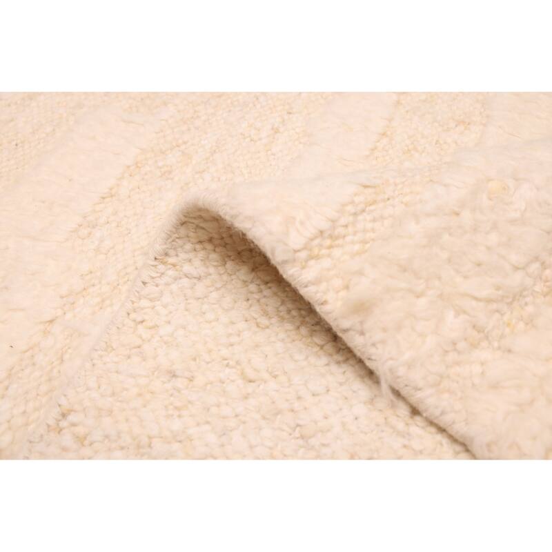 ECARPETGALLERY Hand-knotted Looma Cream Wool Rug - 8'0 x 9'9