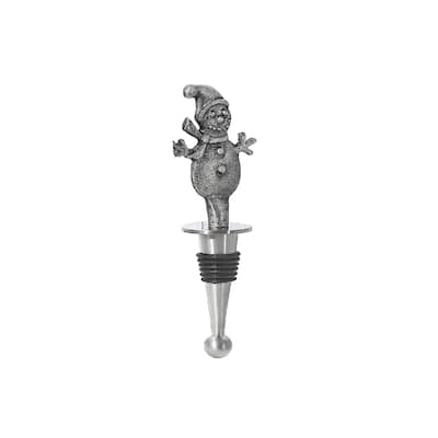 Christmas Wine Bottle Stopper Snowman