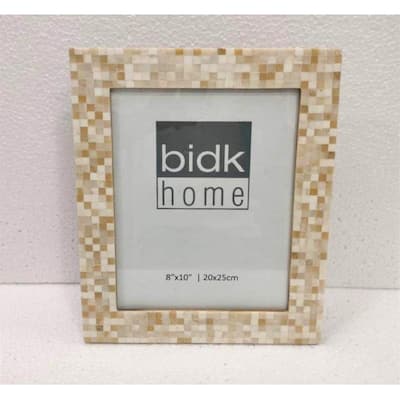 Mosaic Picture Frame - for 8" x 10" Photo - Light Brown - 8-inchx10-inch