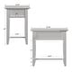 preview thumbnail 19 of 18, Zayden 1-drawer Side Table with Charging Station by iNSPIRE Q Bold