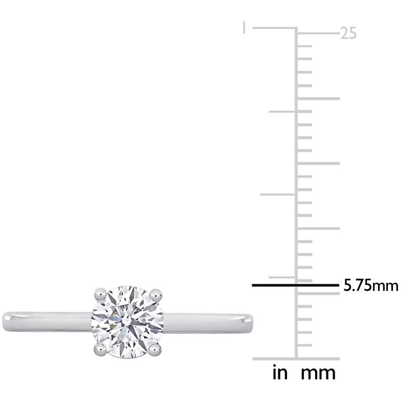 Miadora 3/4ct TDW Certified Diamond Solitaire Engagement Ring in Platinum (GIA)