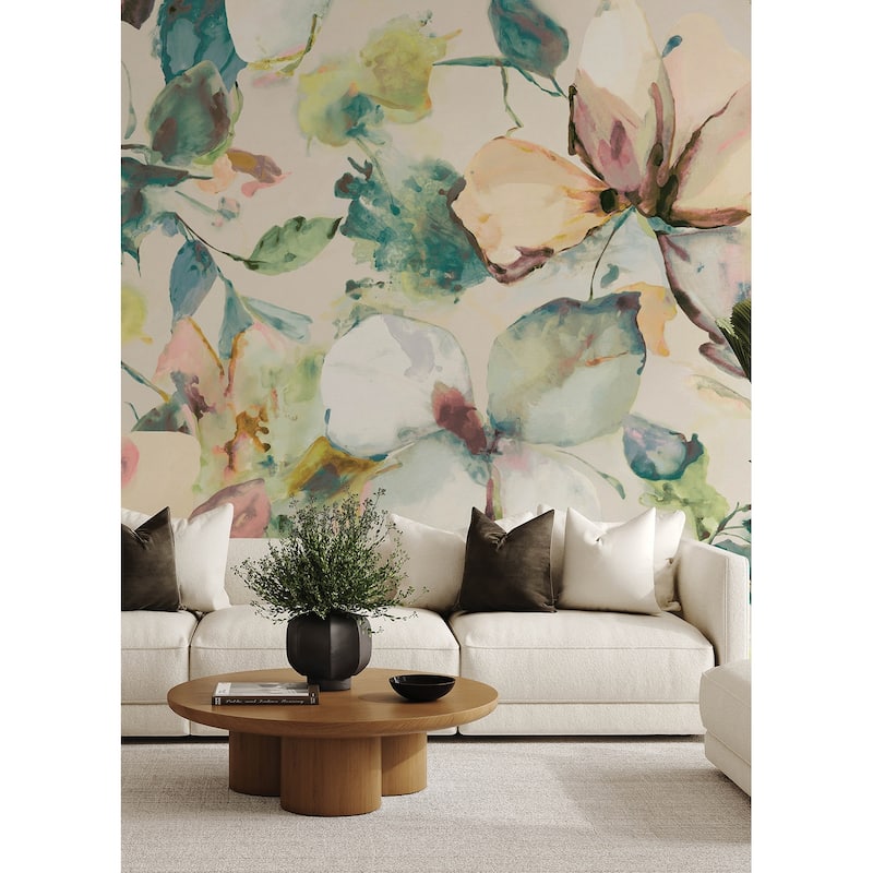 A-Street Prints Florian Teal Wall Mural