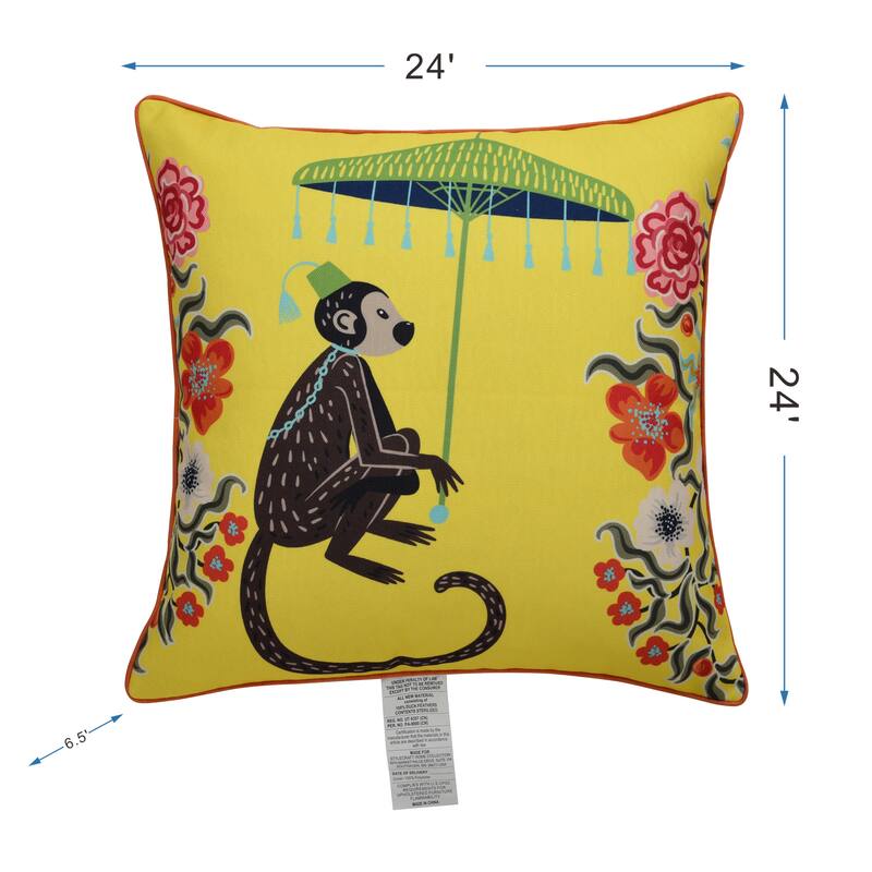 StyleCraft Maharaja Monkey Left Side Throw Pillow