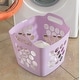 preview thumbnail 12 of 21, Flexible Plastic Laundry Basket - Square Storage Hamper with Side Handles for Easy Carrying - 28 Litter