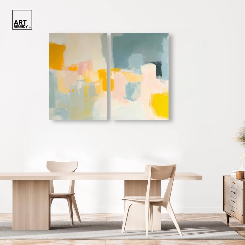 Ocean of Suns I Canvas Set of 2 by Art Remedy, Gallery Wrapped