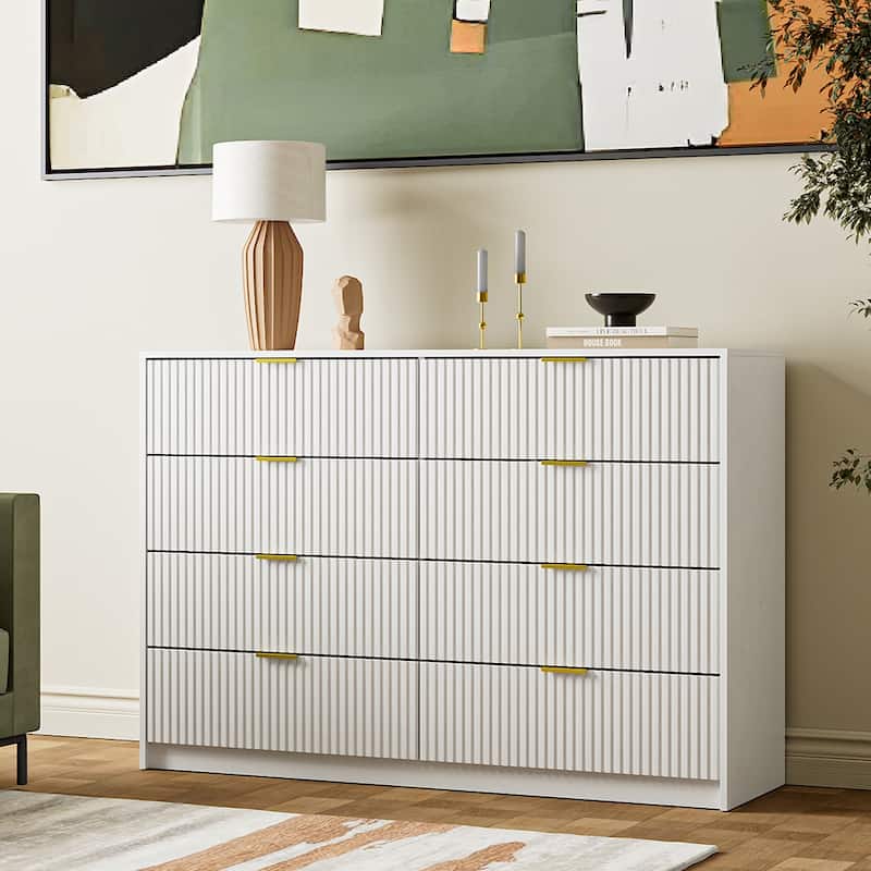 8-Drawer Double Dresser for Bedroom