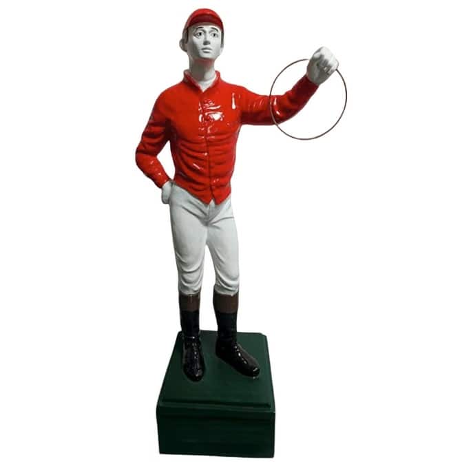 Classic Lawn Jockey Red Shirt Garden Statue